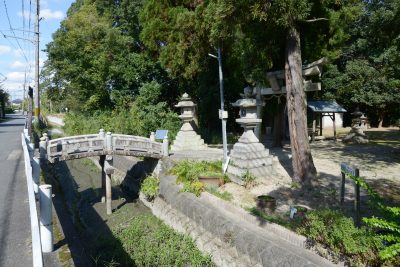 奈良県三宅町の田舎の伝統的な町並み