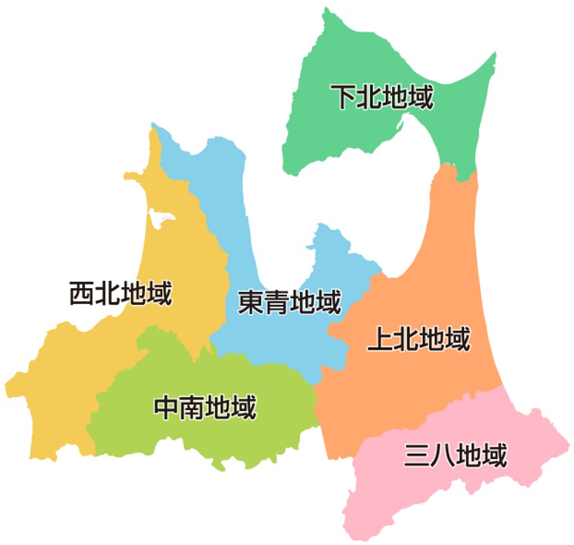 青森県エリアマップ