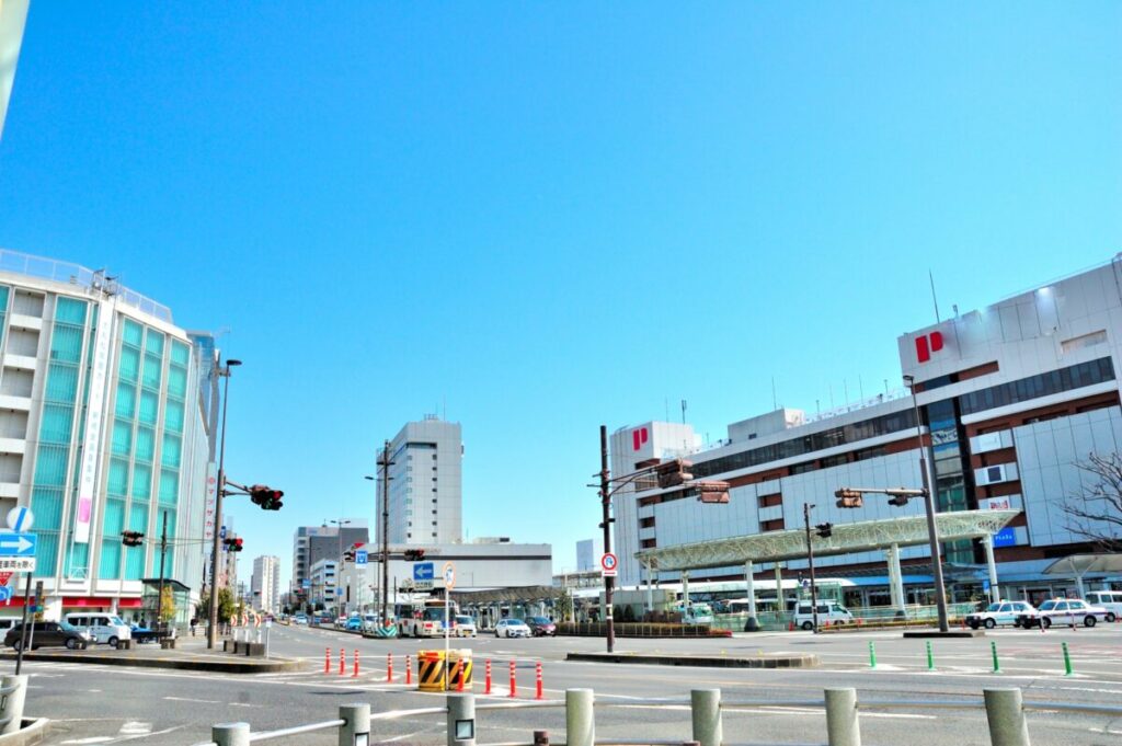 静岡駅前の風景