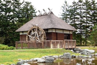 北海道厚沢部町にある水車小屋