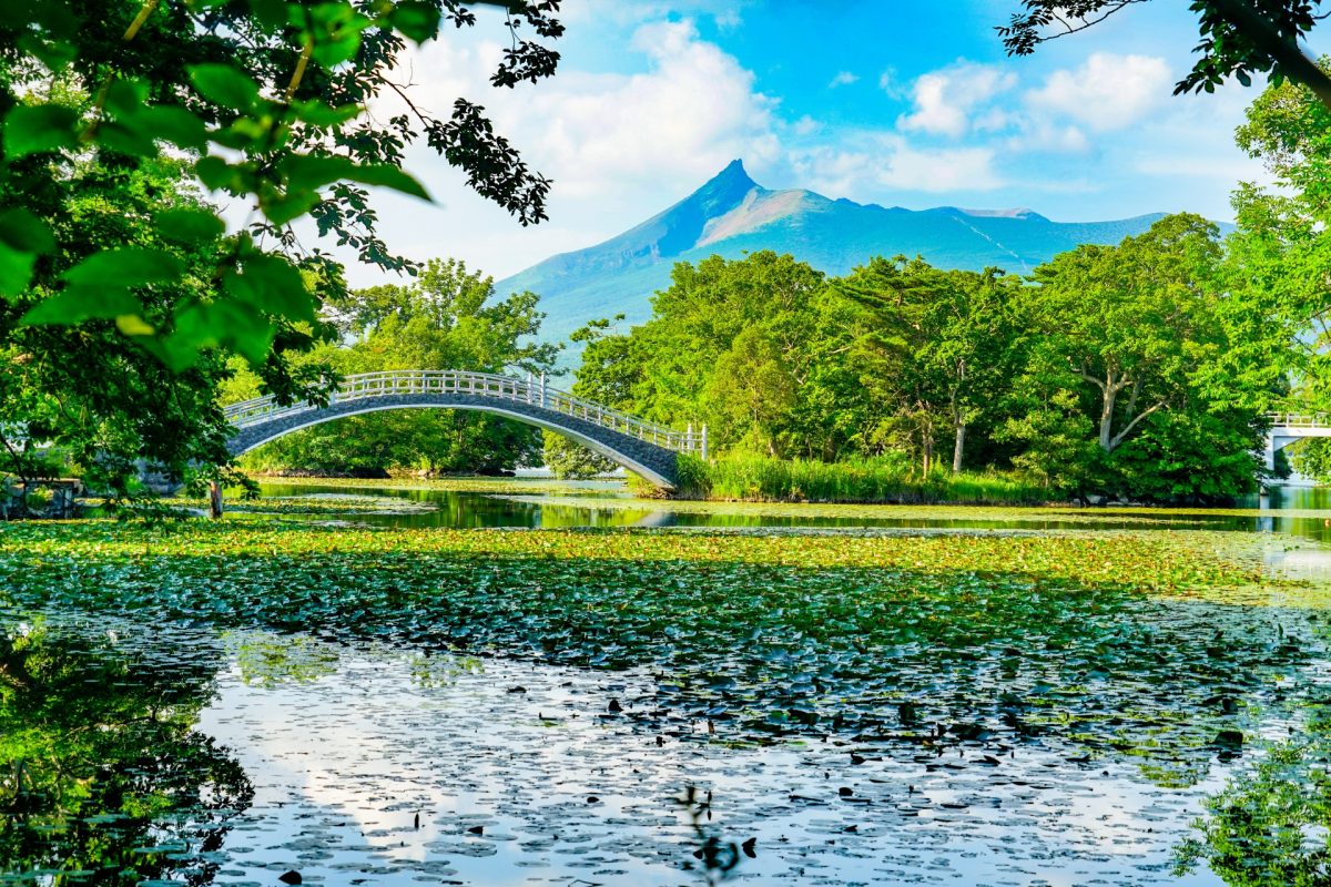 北海道七飯町にある大沼国定公園