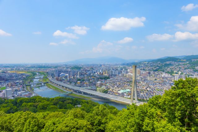 兵庫県川西市の街並み(都市風景 兵庫県 川西市)