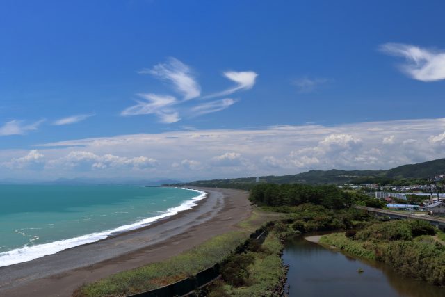 高知県芸西村の琴ヶ浜　赤野休憩所からの景観　