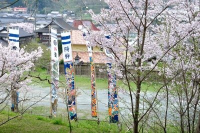 熊本県南関町の矢旗祝いと田舎の町並み