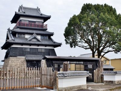 熊本県錦町にある人吉神城文化の森のお城と観光地