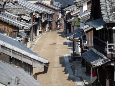 三重県亀山市の街並み(関宿の風景)