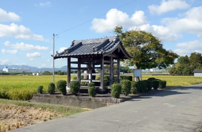 奈良県川西町の田園風景と町並み