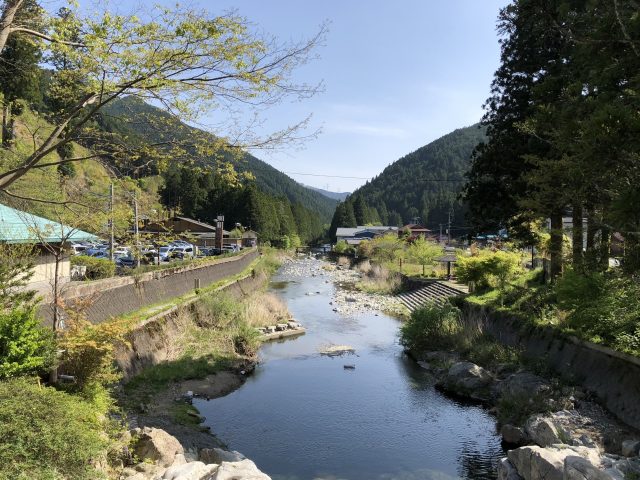 奈良県天川村の洞川と周辺の町並み