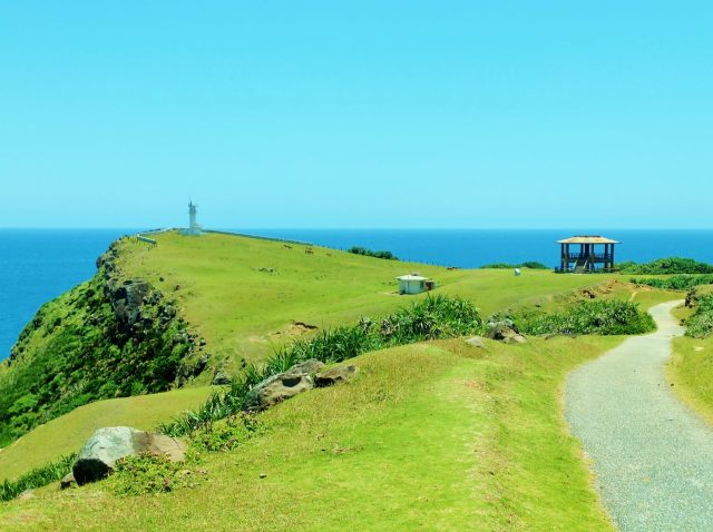 沖縄県与那国町の街並み(沖縄県・与那国島・東崎の風景)