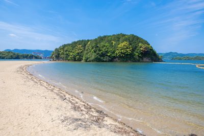 佐賀県伊万里市の街並み(イマリンビーチ（伊万里人工海浜公園）)