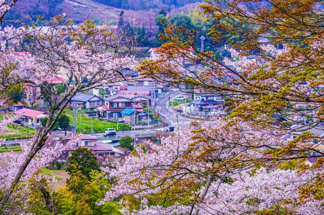栃木県那須町の町並みと風景