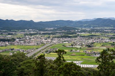 栃木県佐野市の田舎の町並み