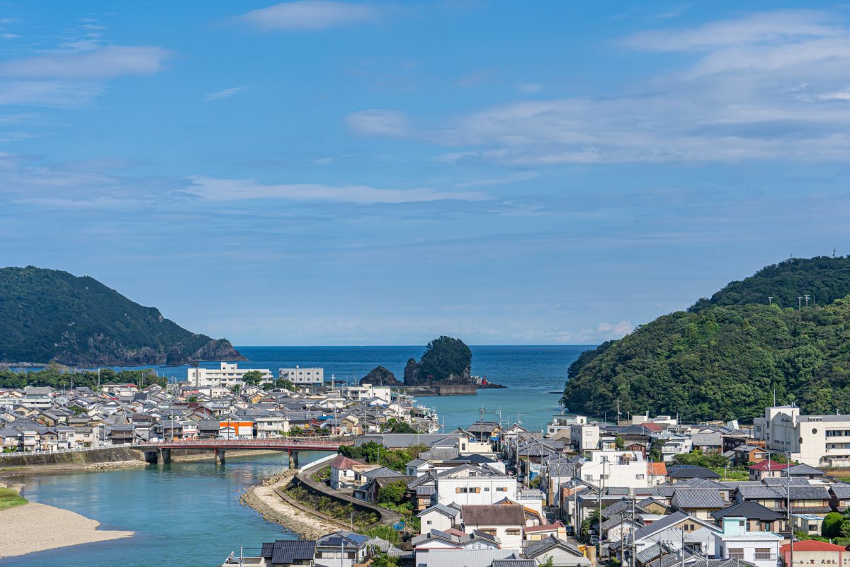 徳島県美波町の町並み