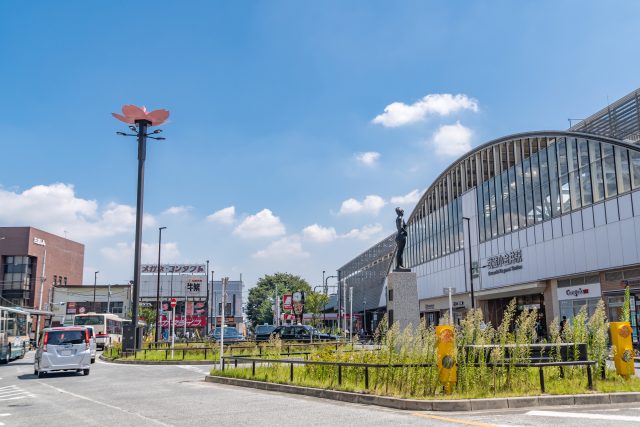 東京都小金井市のむさし小金井駅前の風景