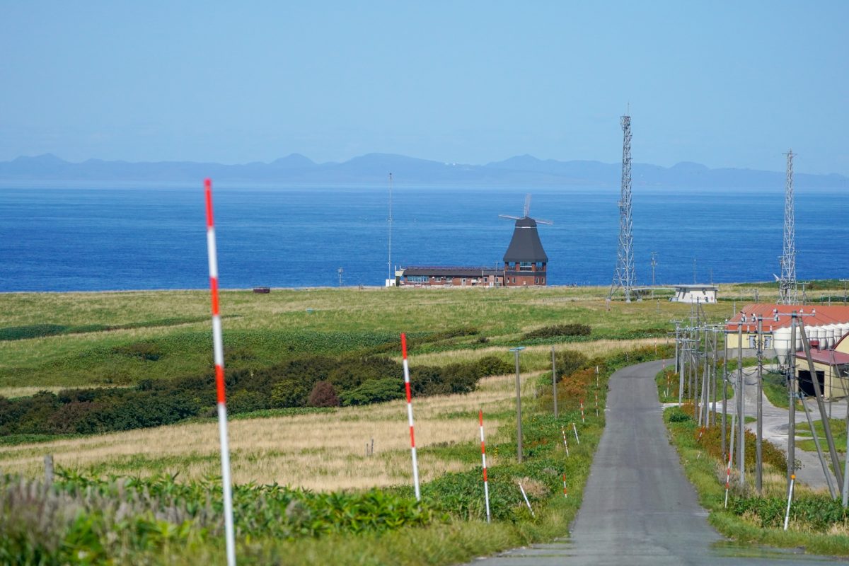 稚内市にある宗谷岬の風景